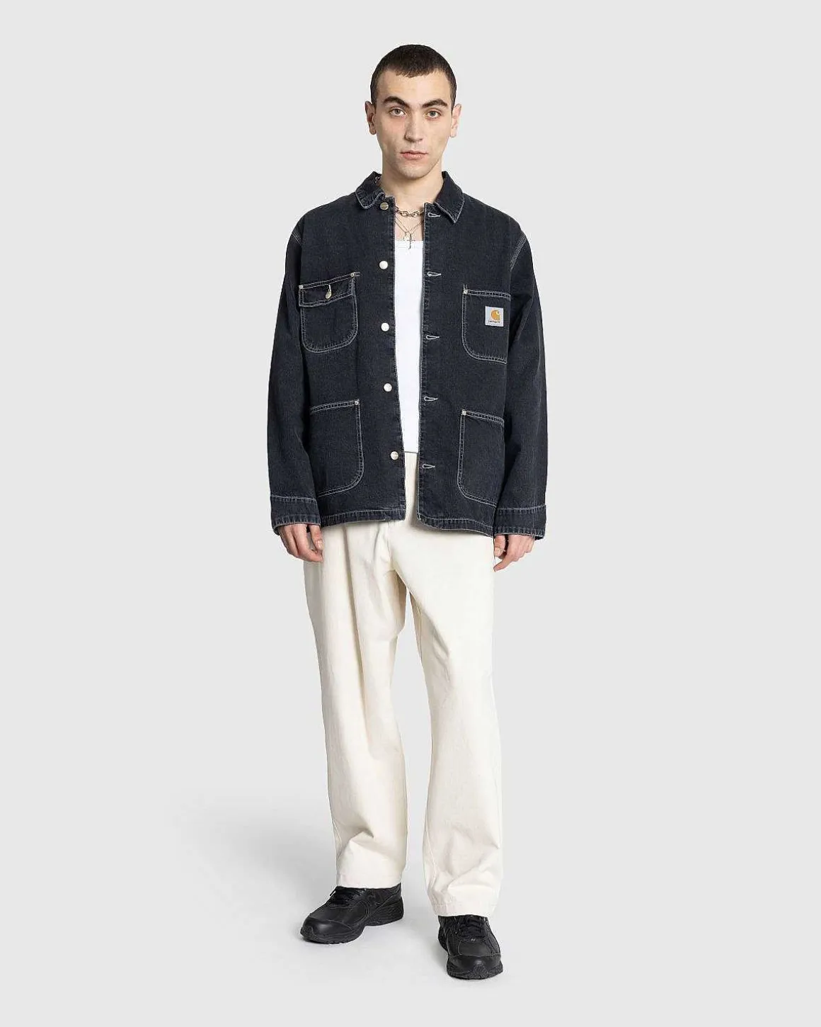 Og Chore Coat Black/Heavy Stone Wash