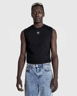 Okologisk Bomuldsjersey Almindelig Tanktop Sort