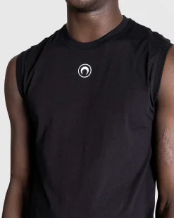 Okologisk Bomuldsjersey Almindelig Tanktop Sort
