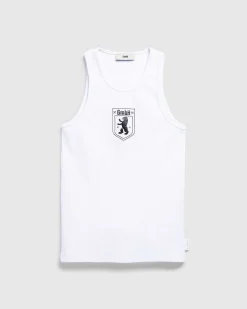 Okologisk Bomulds Rib Tanktop Hvid