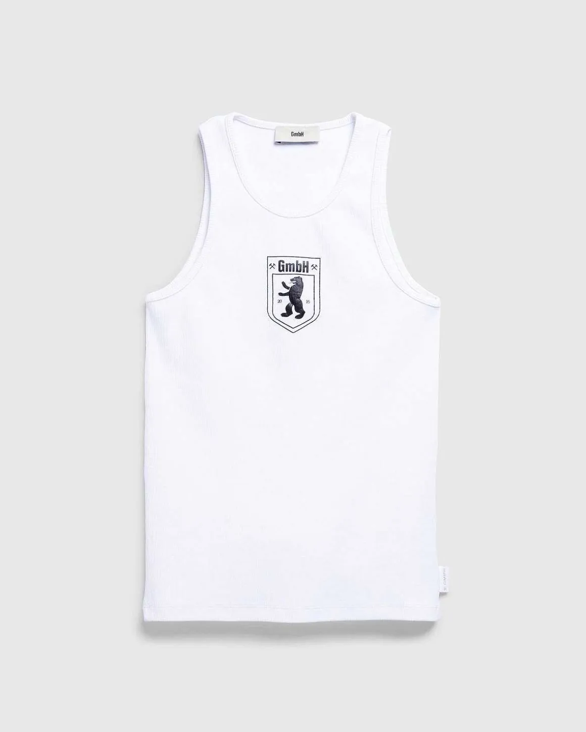 Okologisk Bomulds Rib Tanktop Hvid