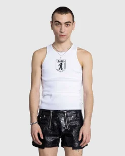 Okologisk Bomulds Rib Tanktop Hvid