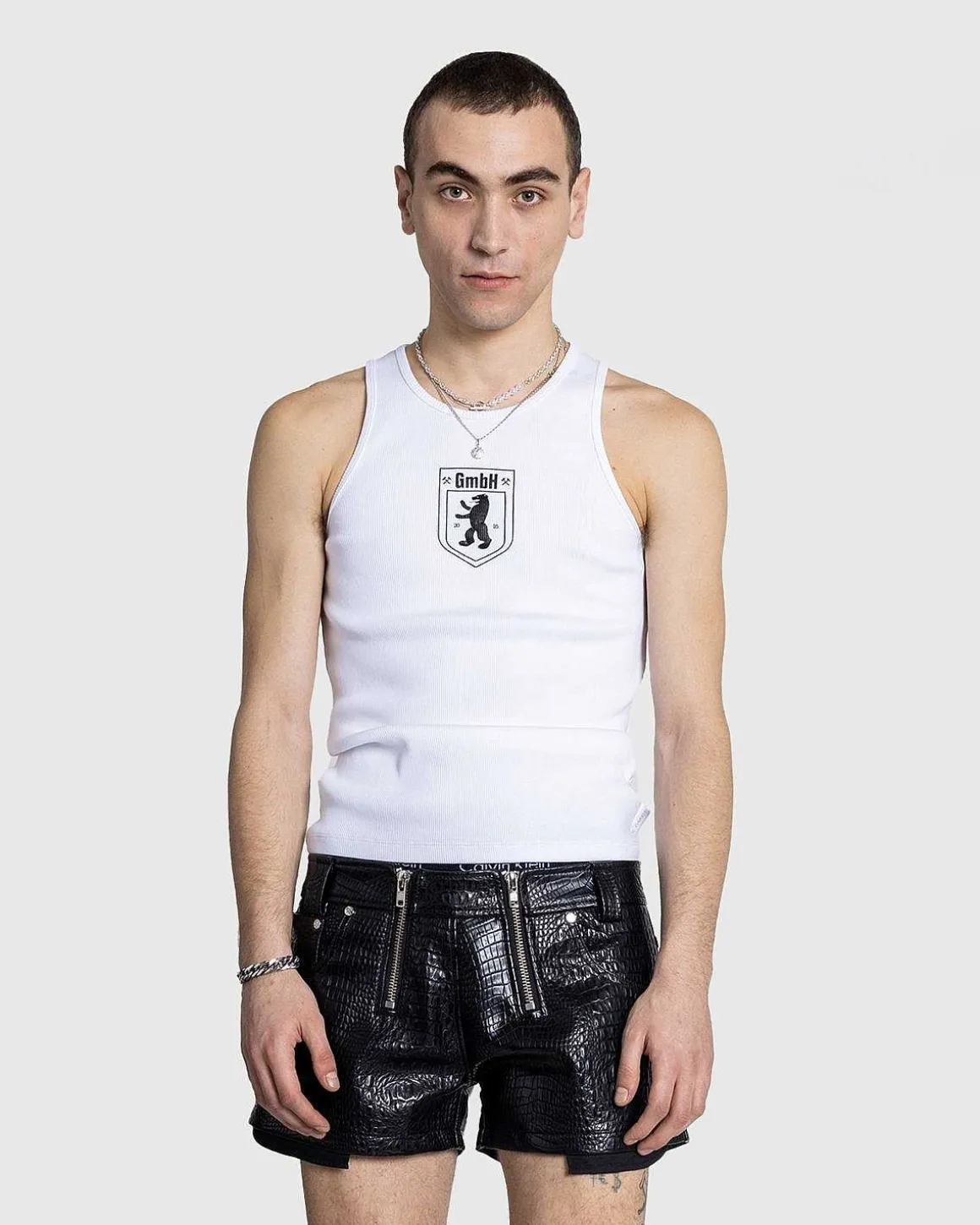 Okologisk Bomulds Rib Tanktop Hvid