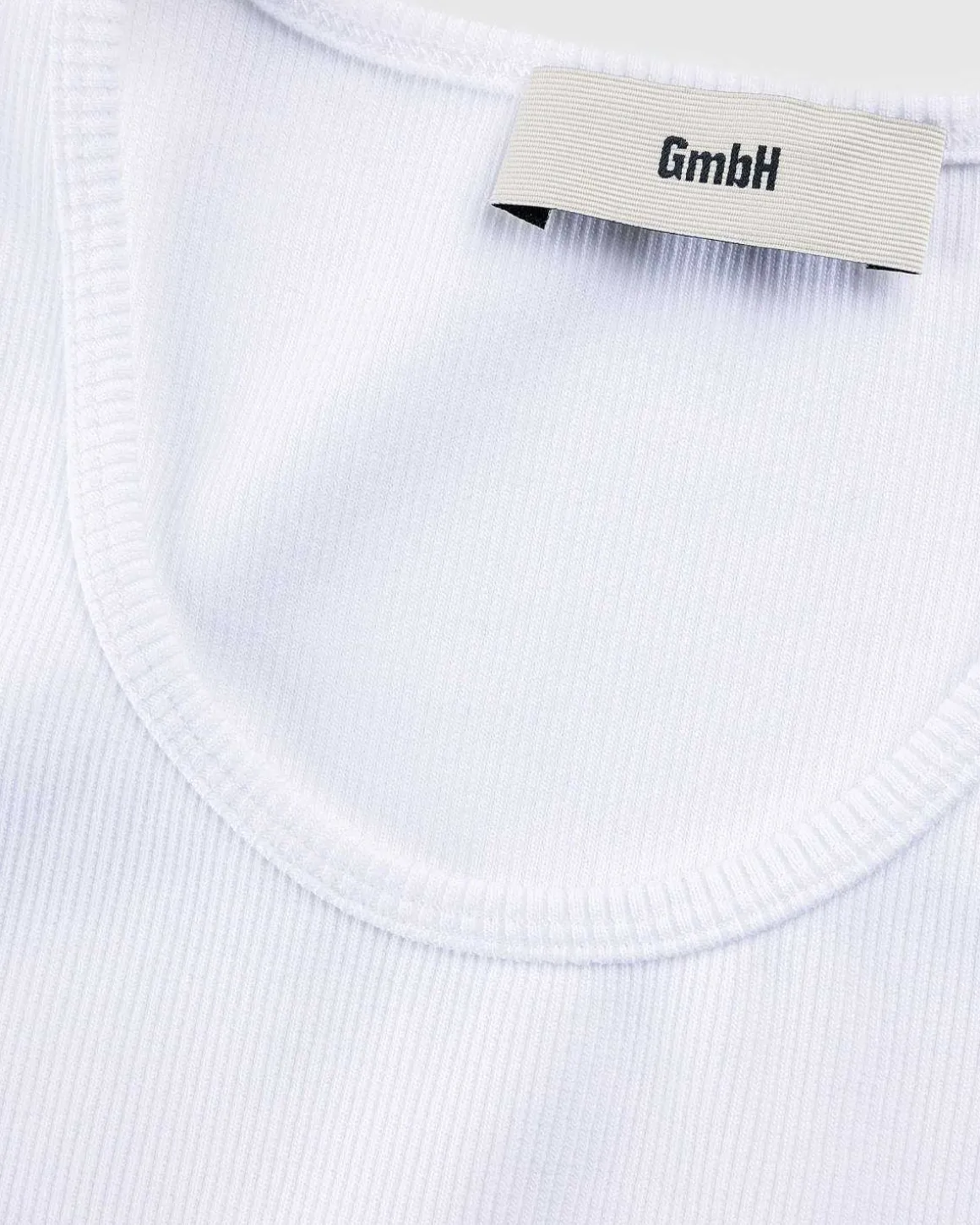 Okologisk Bomulds Rib Tanktop Hvid