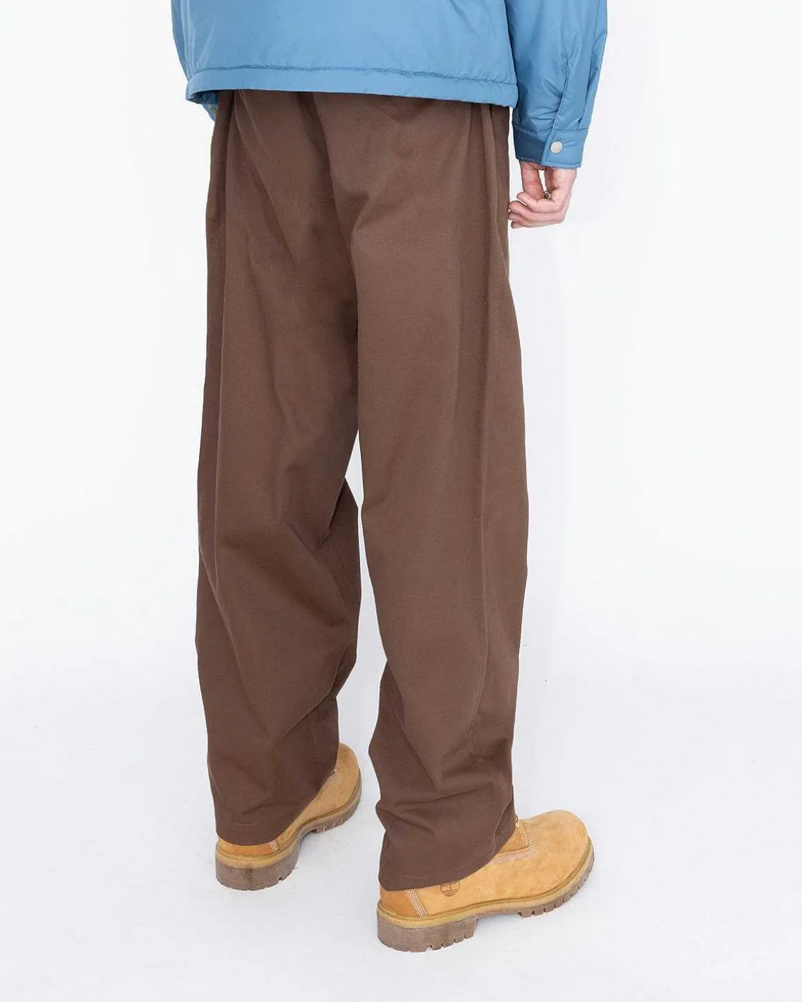 Omvendt Twill Baggy Trouser Brun