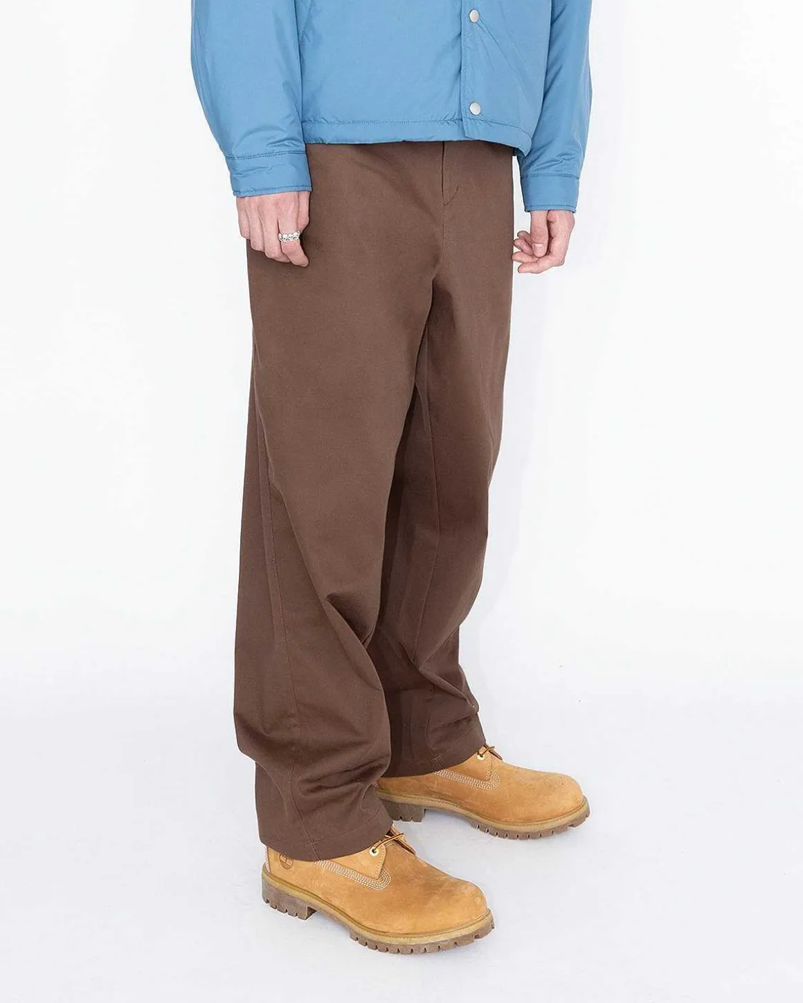 Omvendt Twill Baggy Trouser Brun