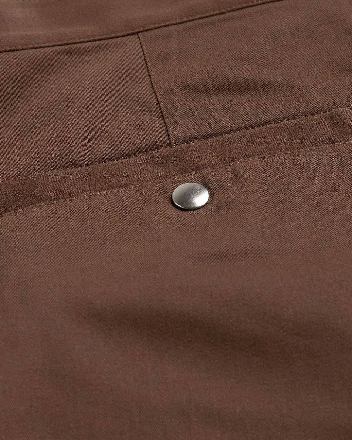 Omvendt Twill Baggy Trouser Brun