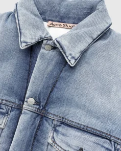 Oversized Fit Denimjakke Lysebla