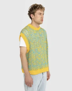 Oversized Knit Gilet Orange