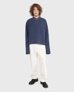 Oversized V-Hals Troje Indigo