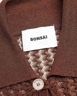 Oversize Strik Polo Glaseret Ingefaer