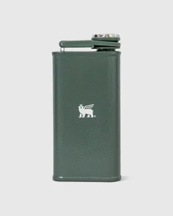 8 Oz Classic Flask Fragment Hammertone Green