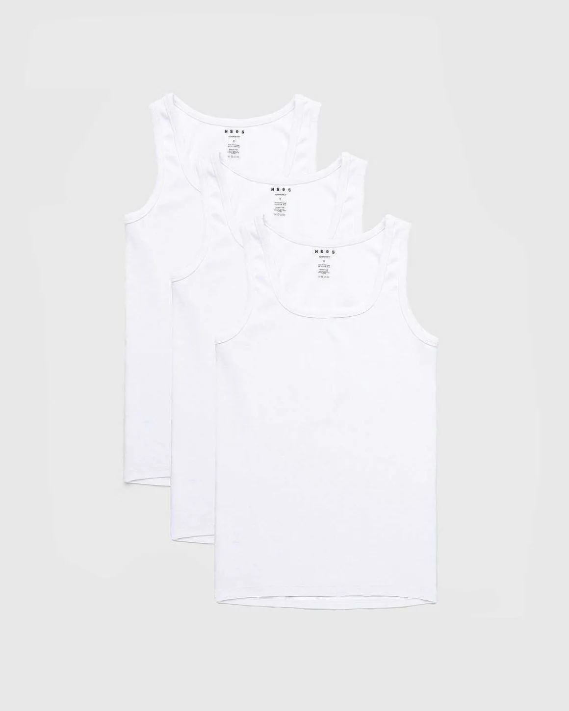 3 Pack Heavyweight Tank Top Hvid