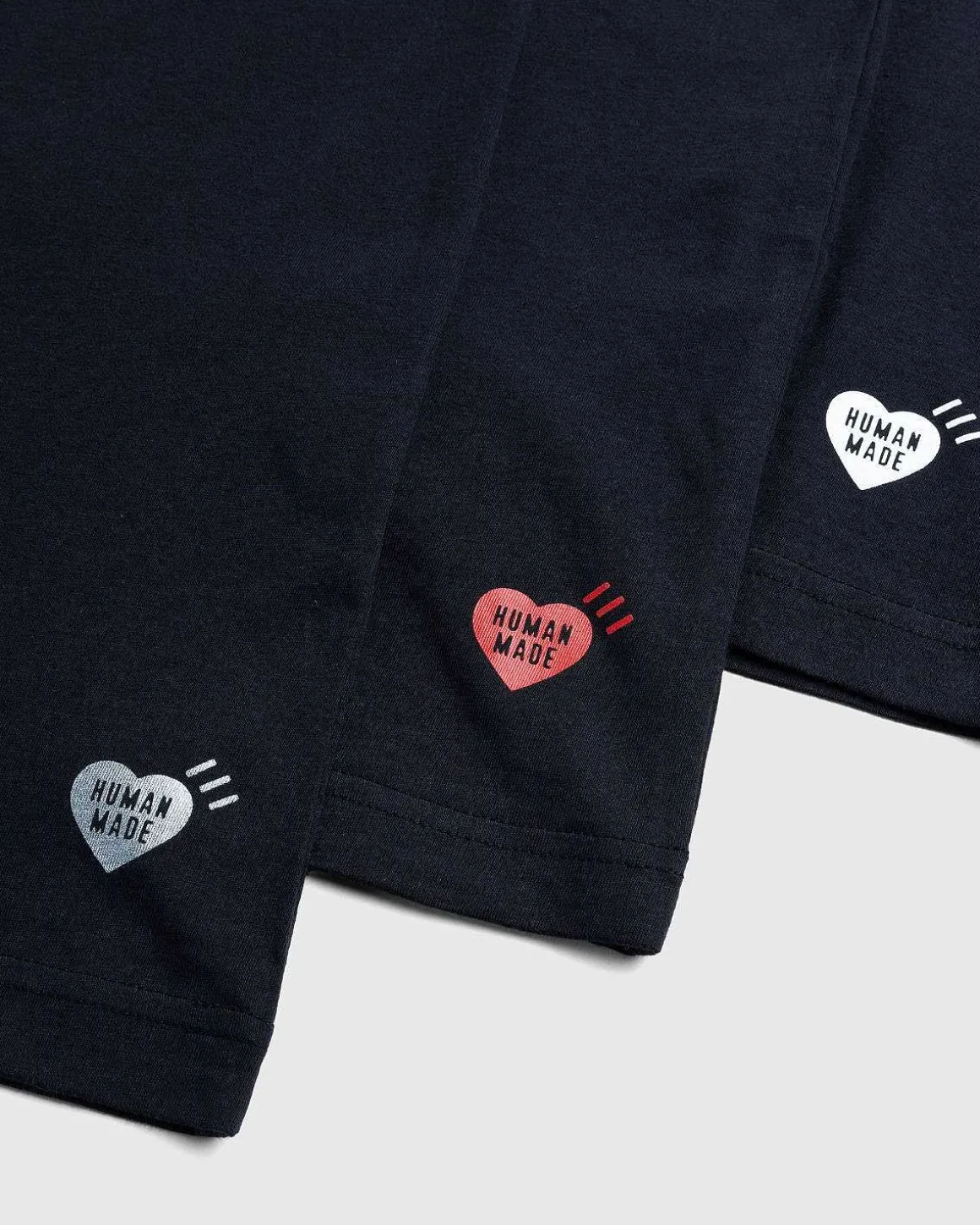 3 Pack T-Shirt Saet Sort