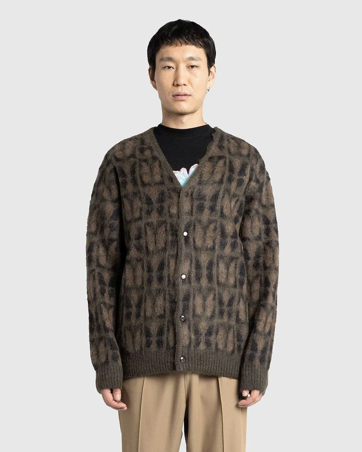Papillon Mohair Cardigan Oliven