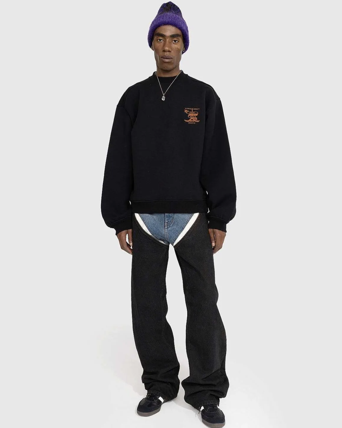 Paris' Bedste Broderede Sweatshirt Sort