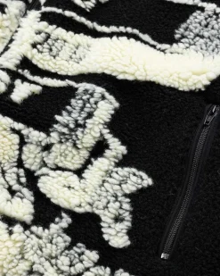 Paris' Bedste Jacquard Fleecejakke Sort/Off White
