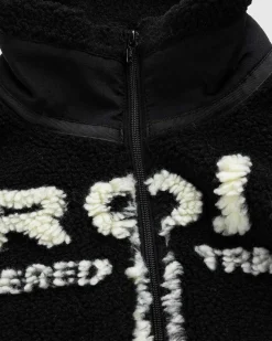 Paris' Bedste Jacquard Fleecejakke Sort/Off White