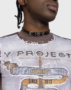 Paris' Bedste Second Skin T-Shirt Brun/Isbla