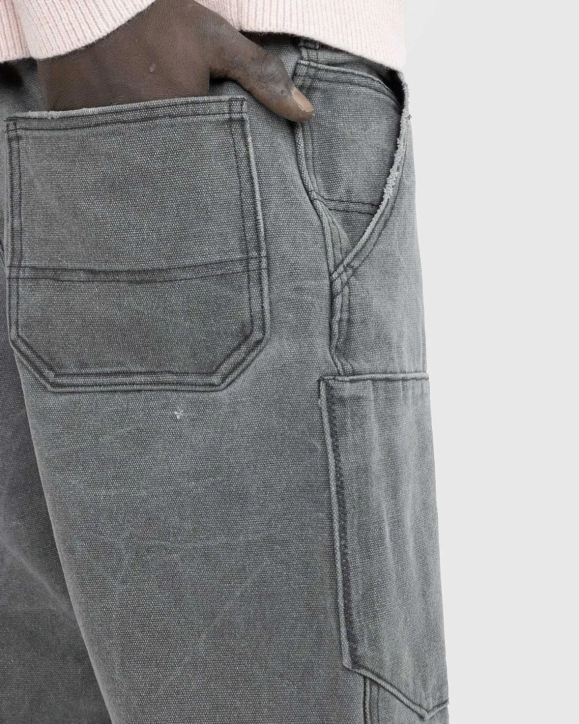 Patch Canvas Bukser Carbon Grey