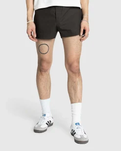 Paul Badeshorts Mork Khaki Brun