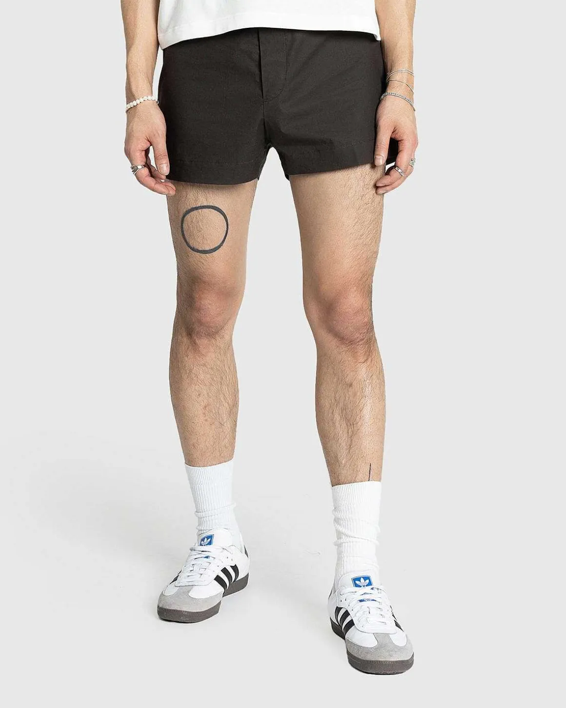 Paul Badeshorts Mork Khaki Brun