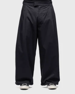 P48-Ch Micro Twill Plisseret Buks Sort