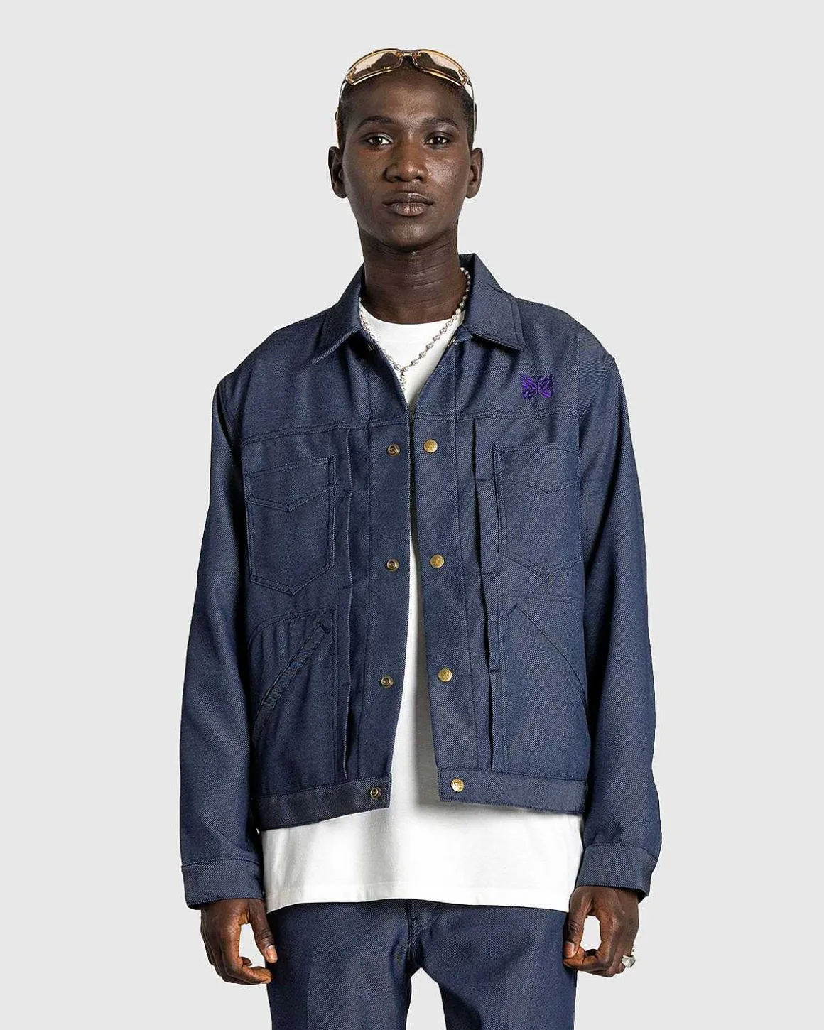 Penny Jean Jacket Poly Twill Navy