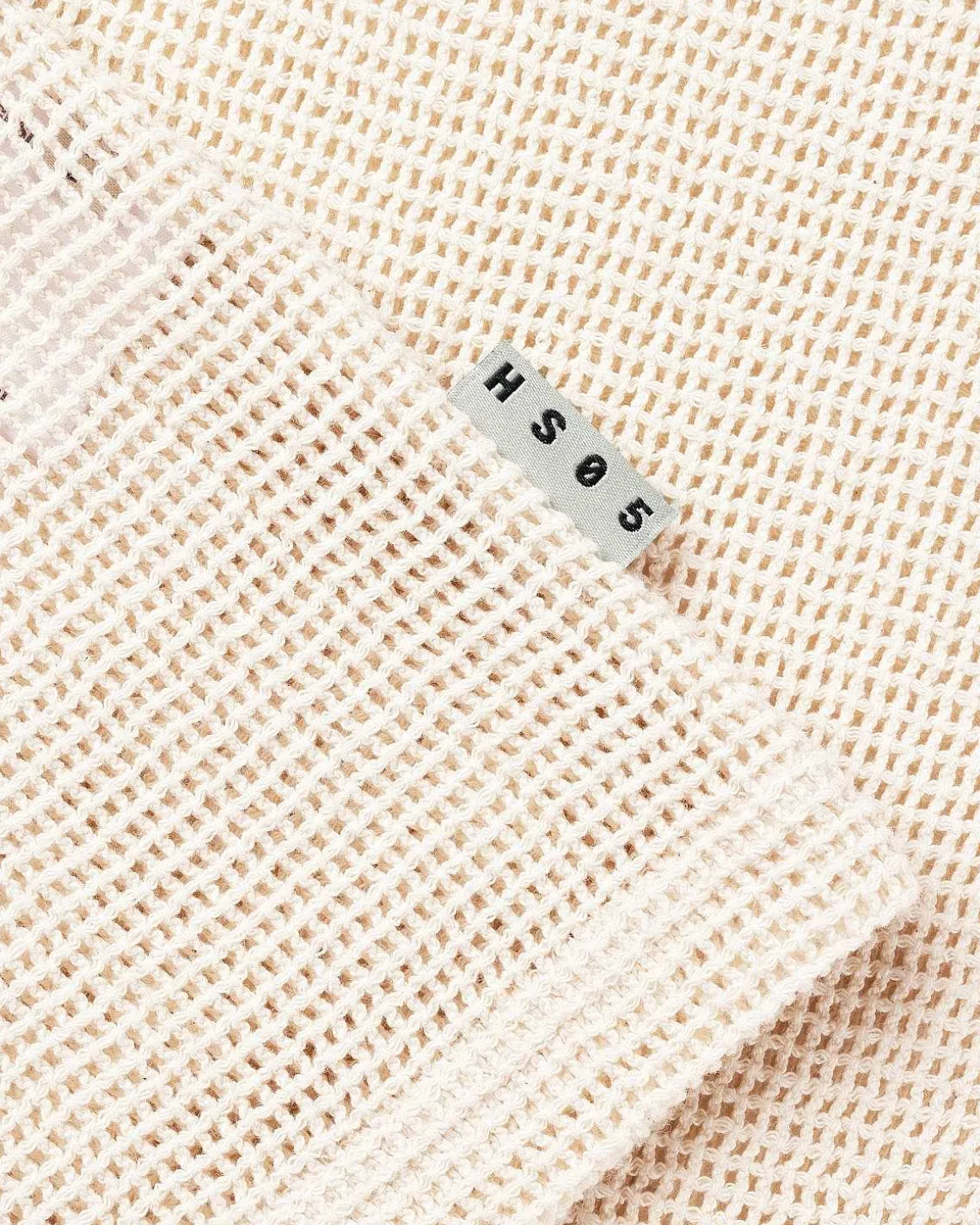 Pigmentfarvet Mesh Tank Top Natural
