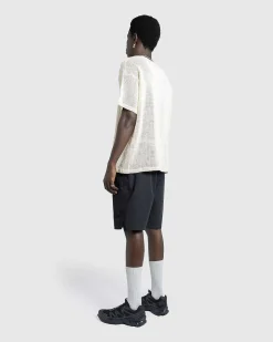 Pigmentfarvet Mesh T-Shirt Natural