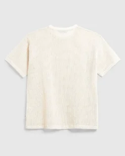 Pigmentfarvet Mesh T-Shirt Natural