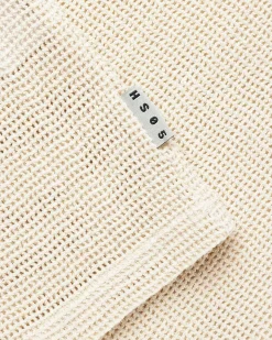 Pigmentfarvet Mesh T-Shirt Natural