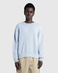 Pigmentfarvet Sweater Lysebla