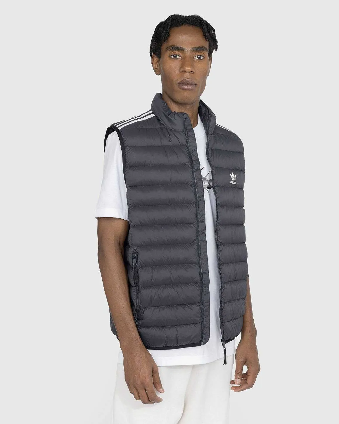 Polstret Vest Sort/Hvid