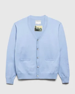 Poly Strik Cardigan Lysebla