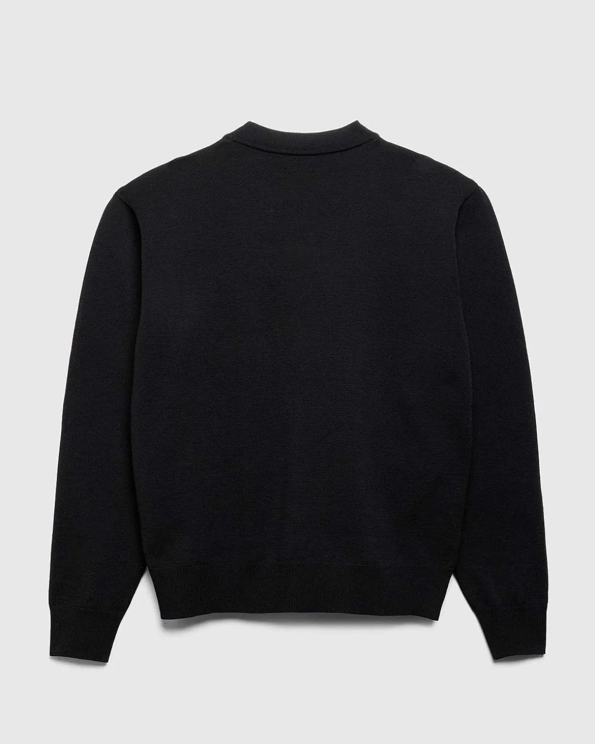 Poly Strik Cardigan Sort