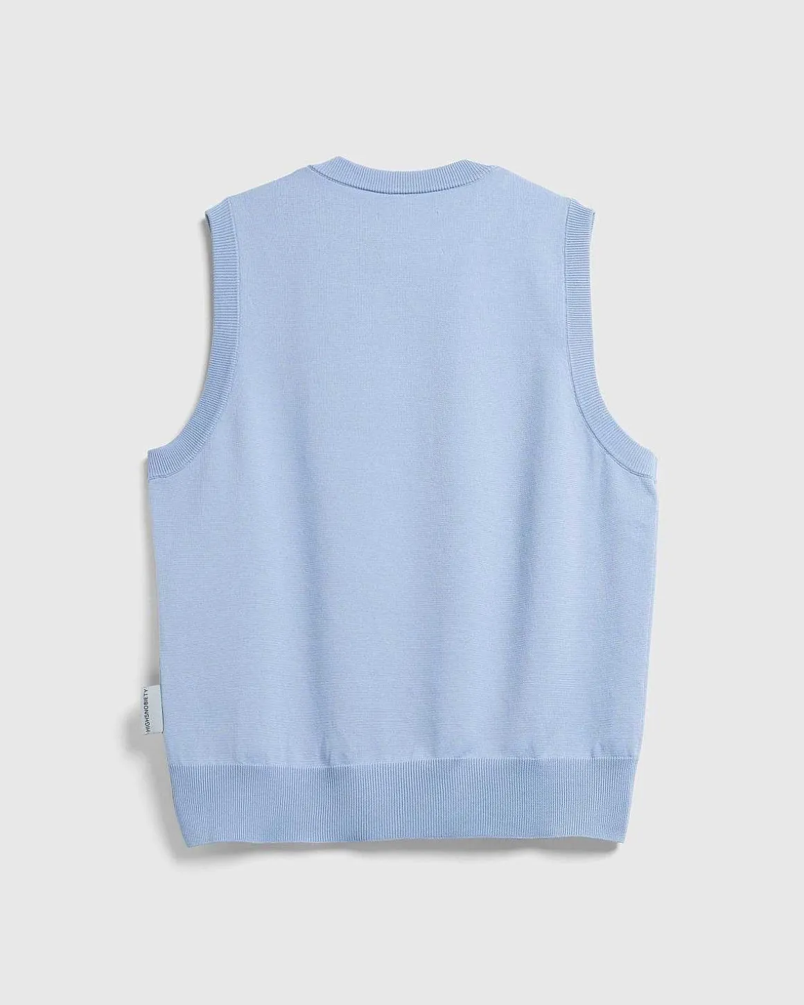 Poly Strik Sweater Vest Bla