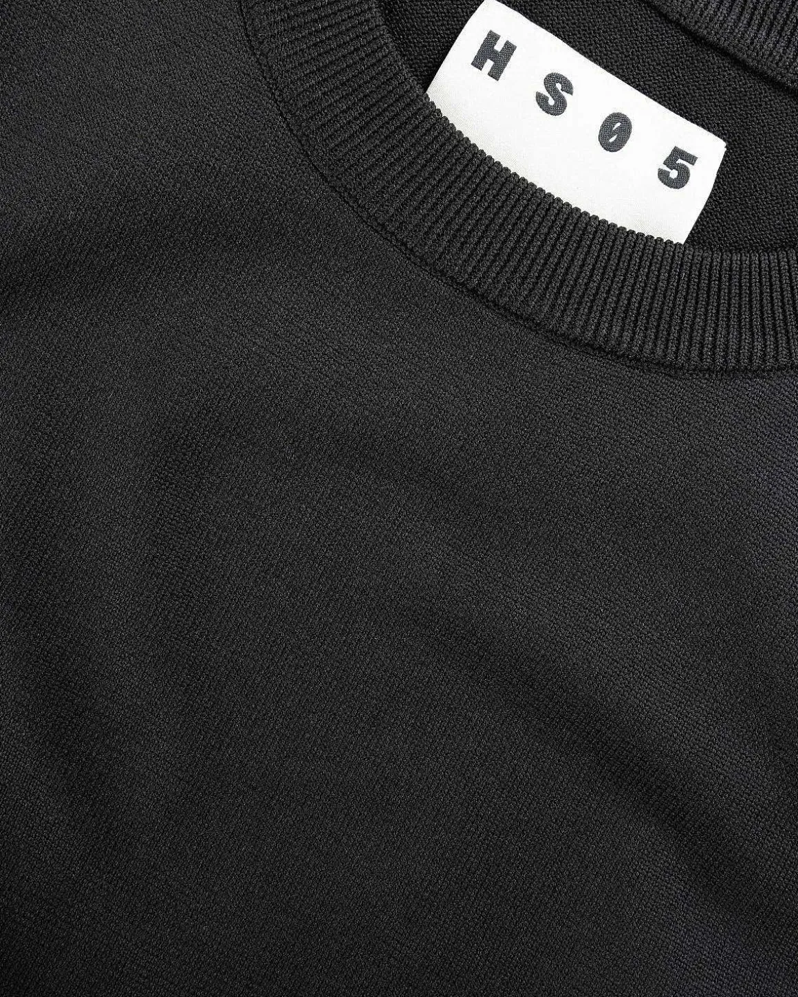 Poly Strik Sweater Vest Sort