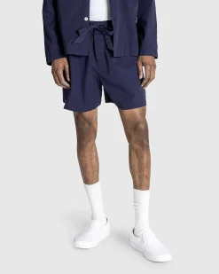 Poplin Pyjamas Shorts Aegte Navy