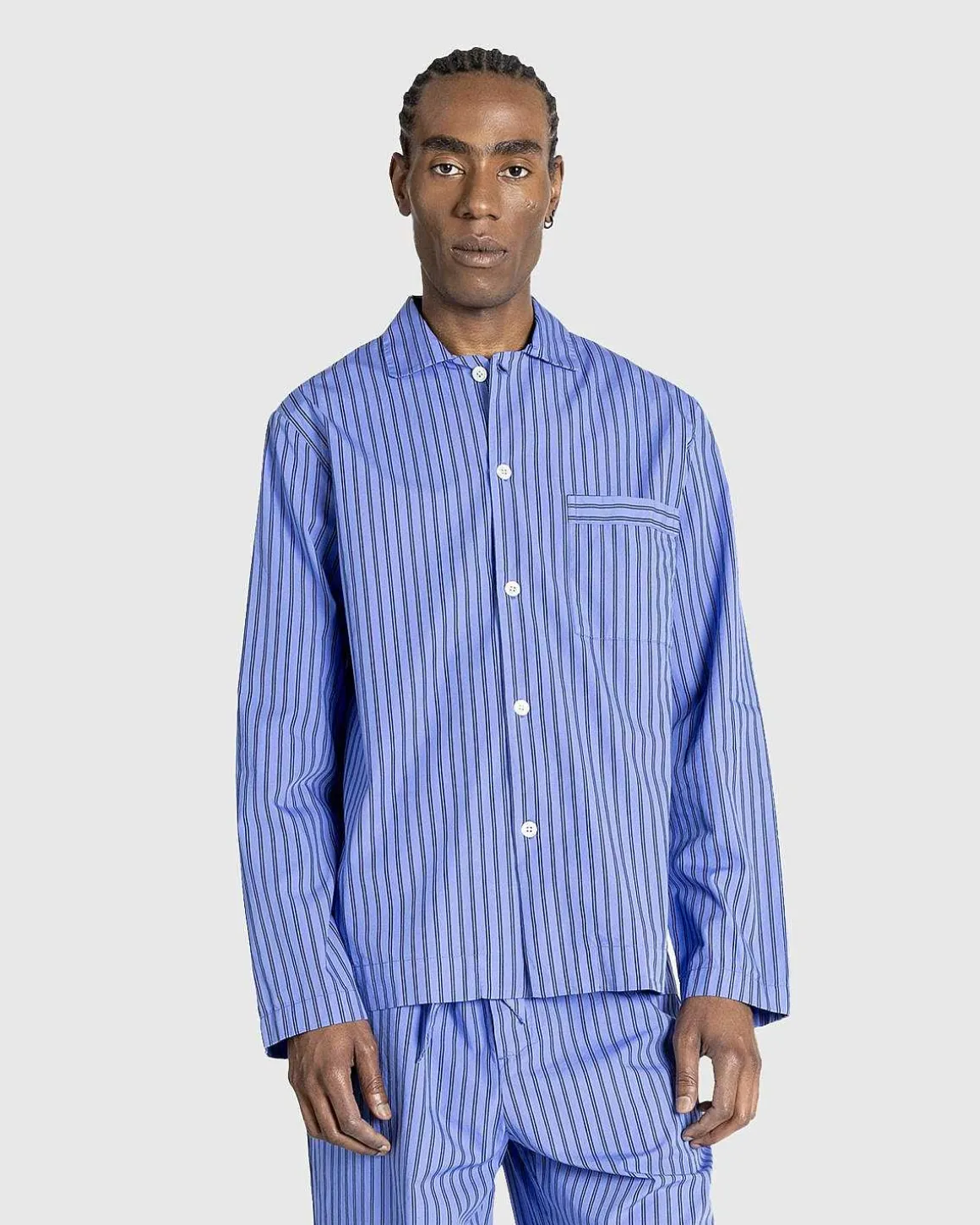 Poplin Pyjamas Skjorte Boro Stripes