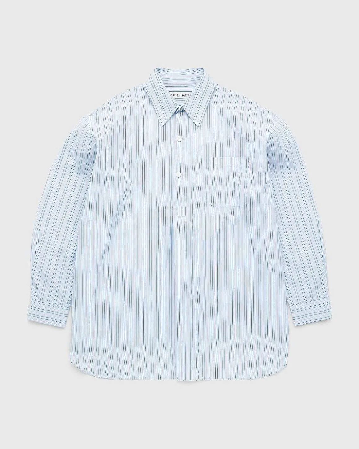 Popover Skjorte Blue Stripe