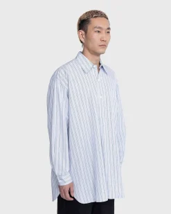 Popover Skjorte Blue Stripe