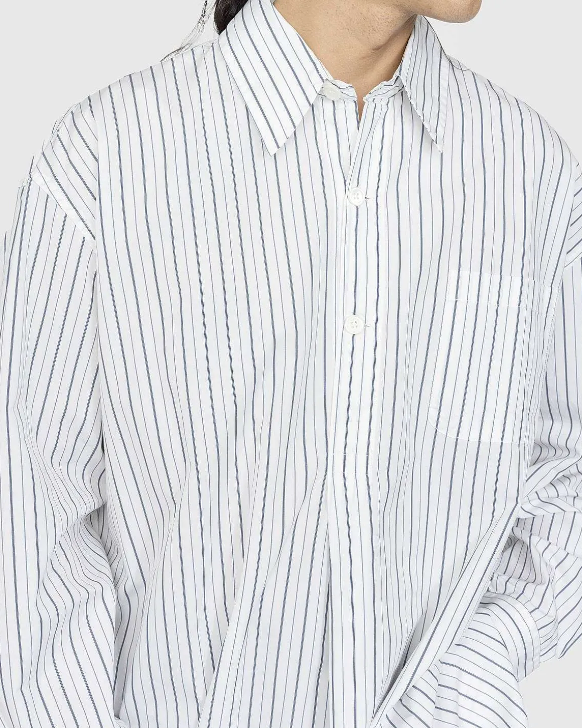 Popover Skjorte Olympic White Stripe