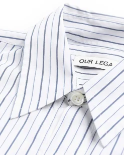 Popover Skjorte Olympic White Stripe