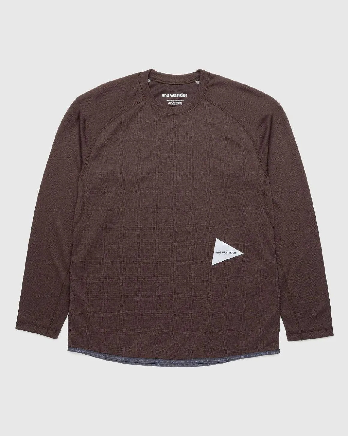 Power Dry Raglan Langaermet T-Shirt Brun