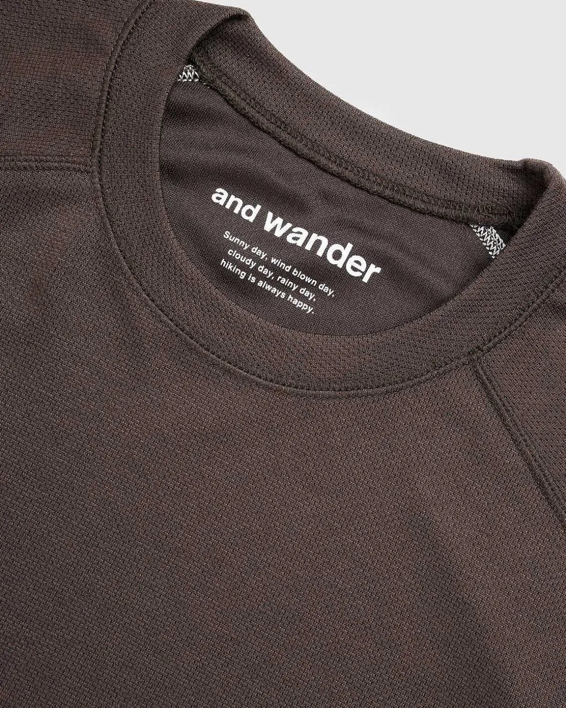 Power Dry Raglan Langaermet T-Shirt Brun