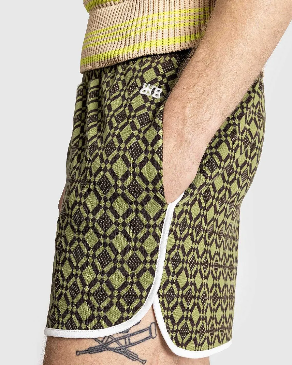 Power Shorts Oliven/Morkebrun
