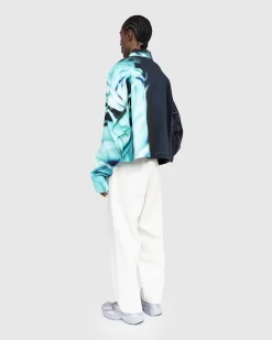 Printet Denimjakke Mint