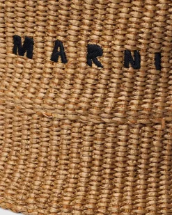 Raffia Bucket Hat Caramel