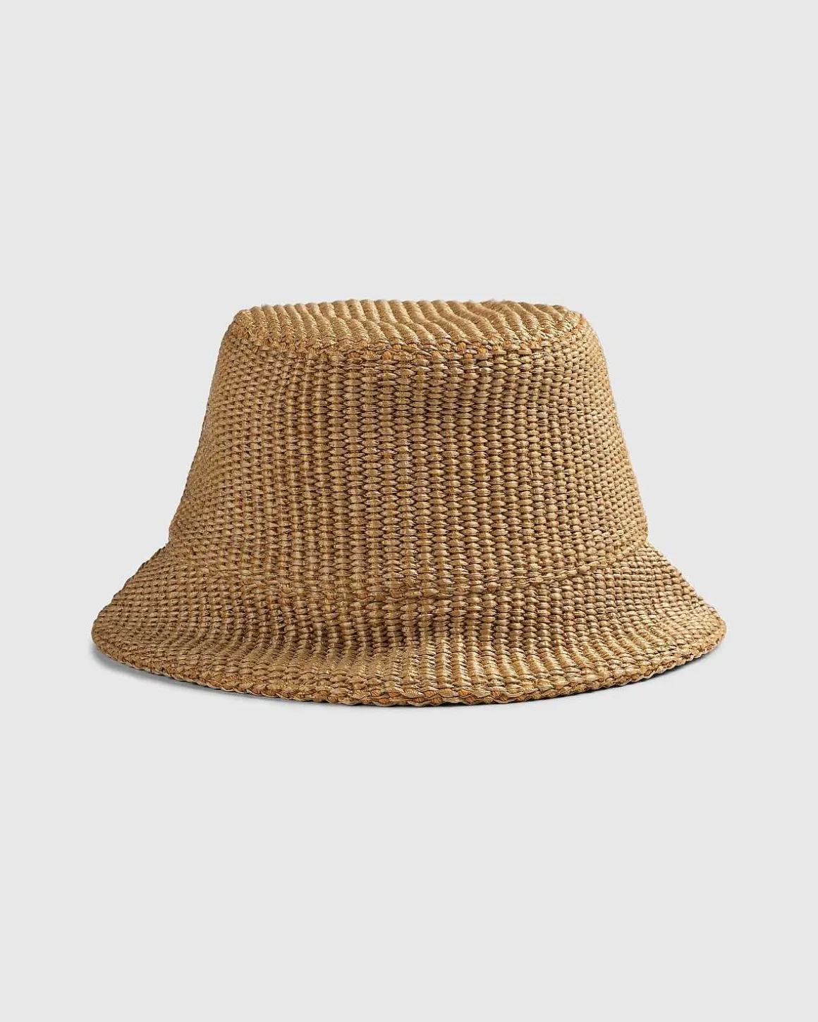 Raffia Bucket Hat Caramel